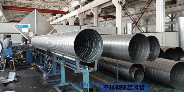 不銹鋼螺旋風(fēng)管無(wú)錫加工廠-【一管通】通風(fēng)管道公司